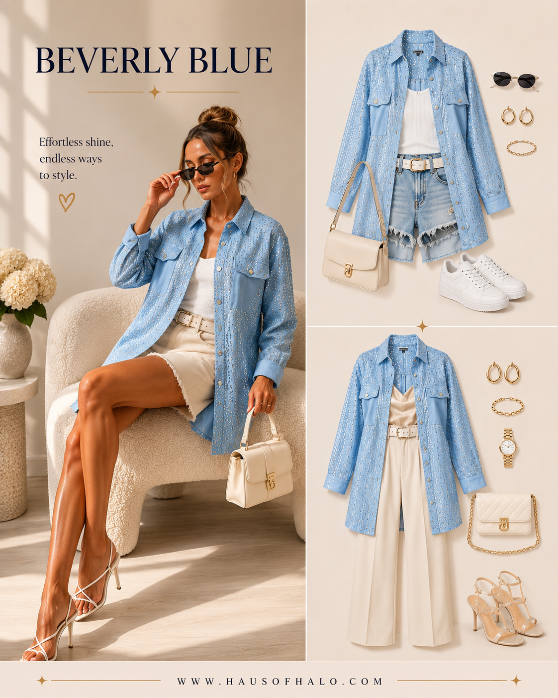 Beverly Blue Shacket