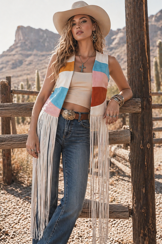 Desert Muse Fringe Vest