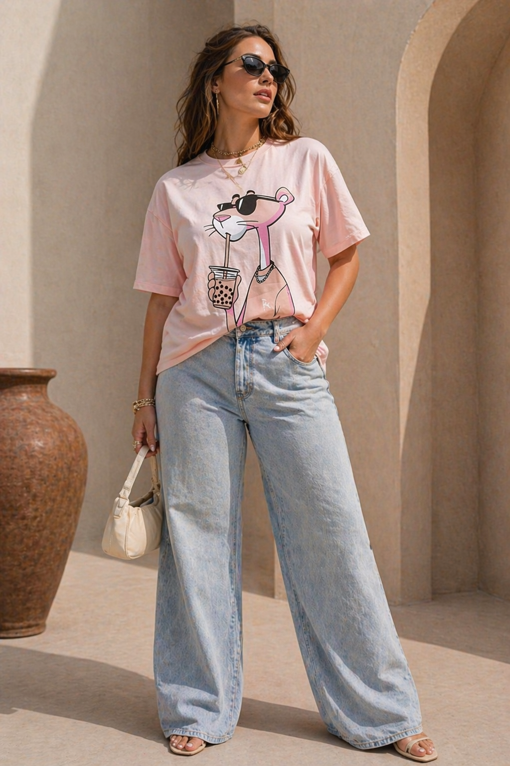 Pink Chic Panther Tee