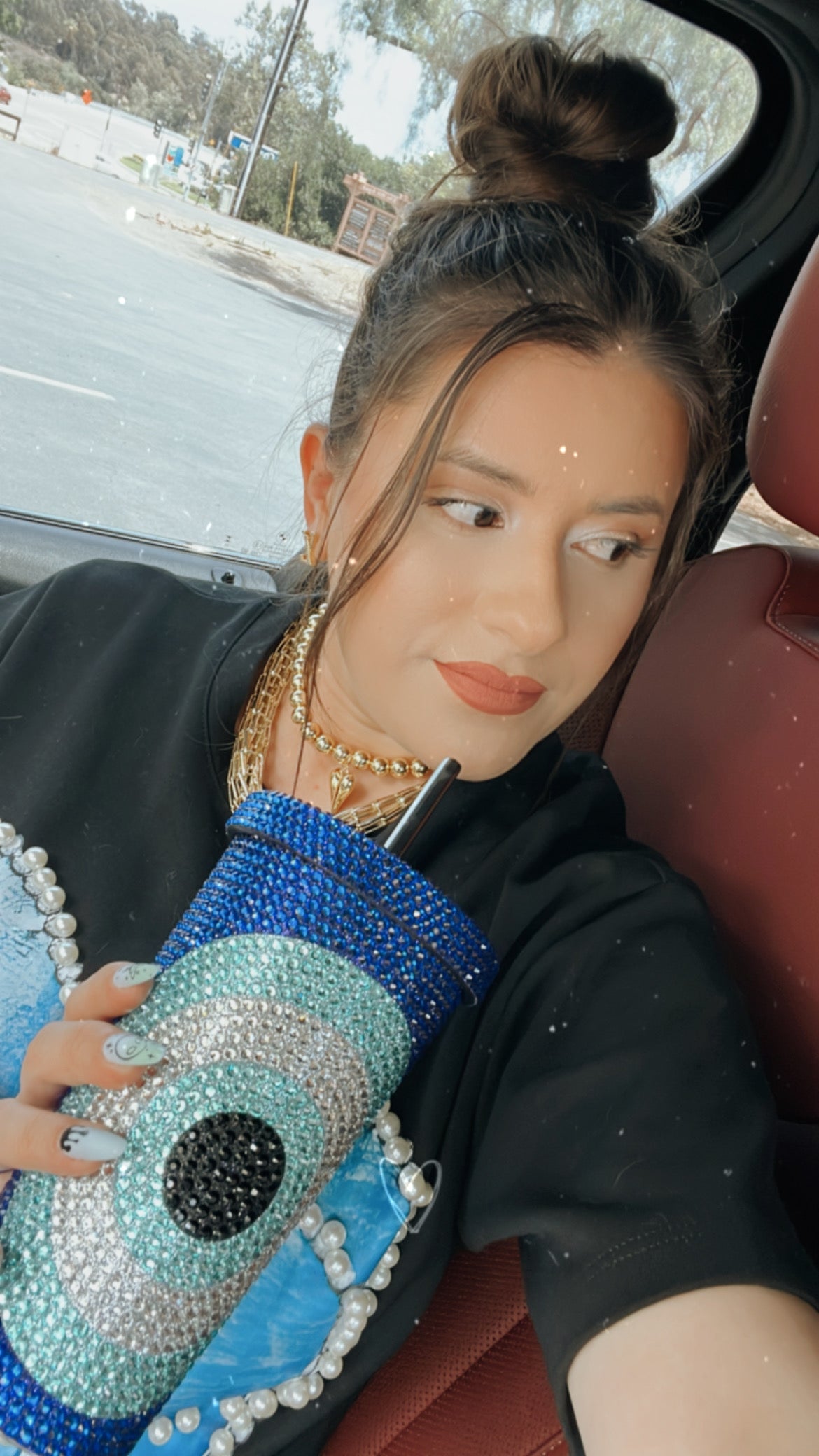 Blue Evil Eye Tumbler