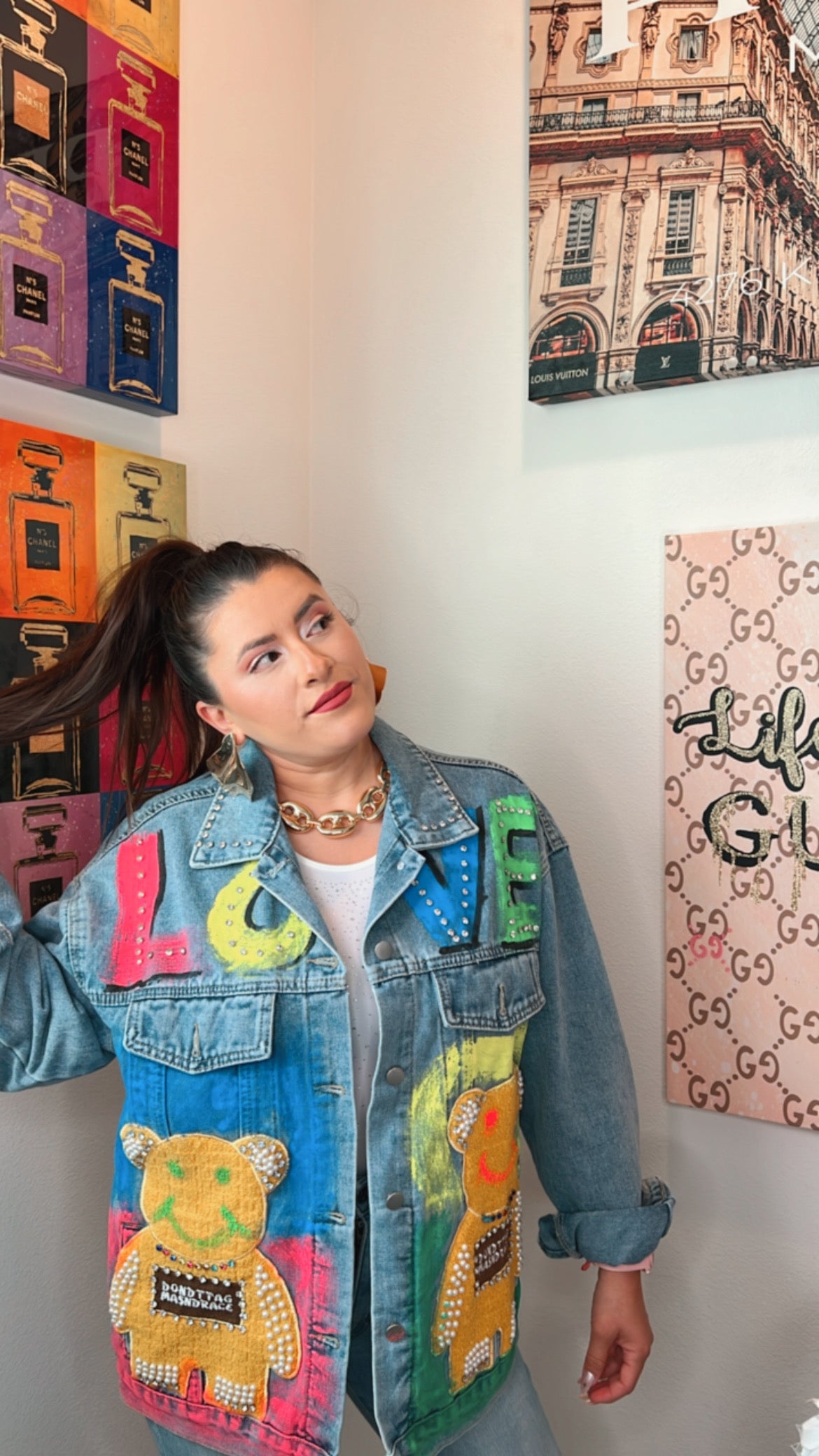 Love Hand painted Bear