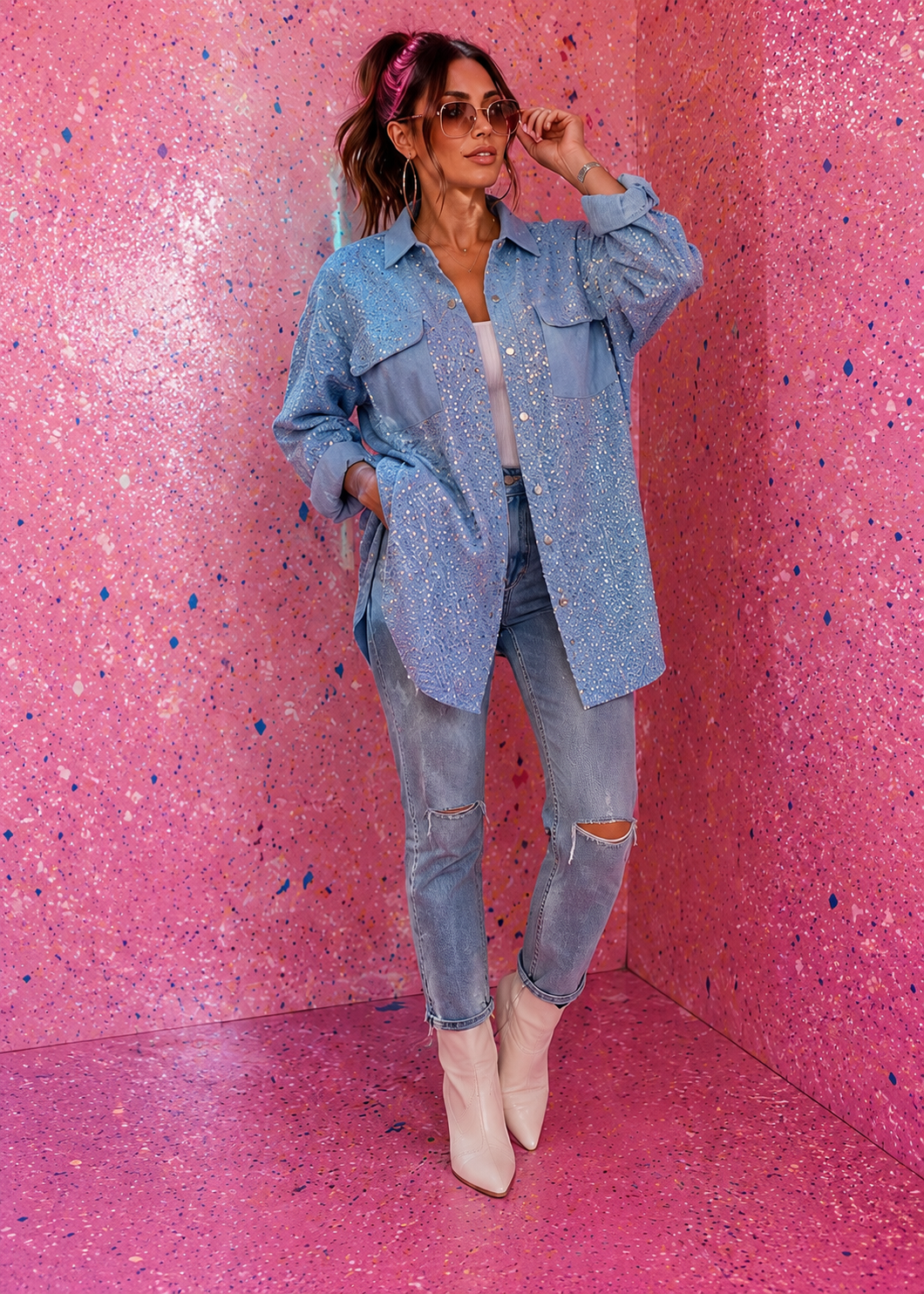 Beverly Blue Shacket
