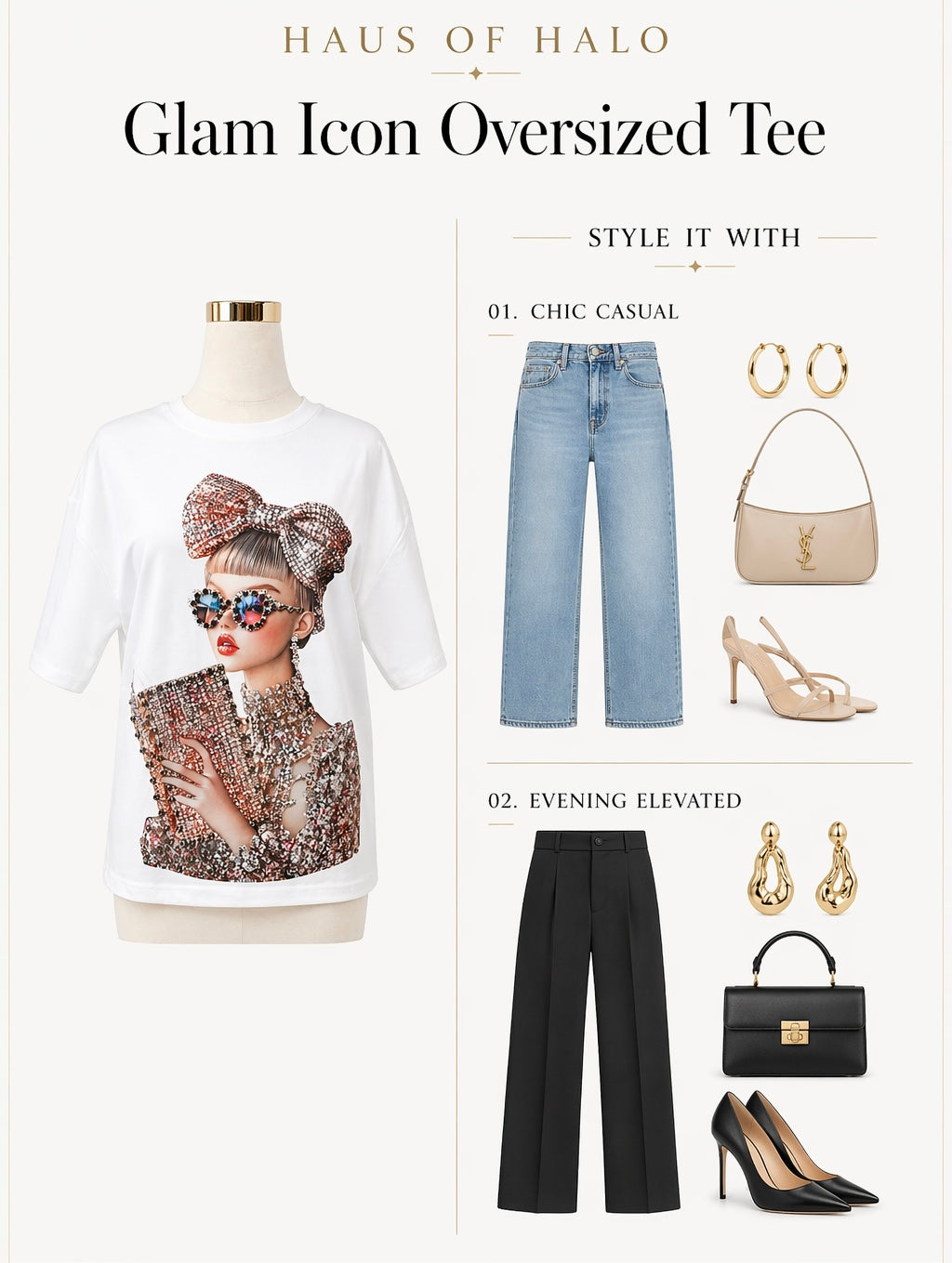 Glam Icon Oversized Tee