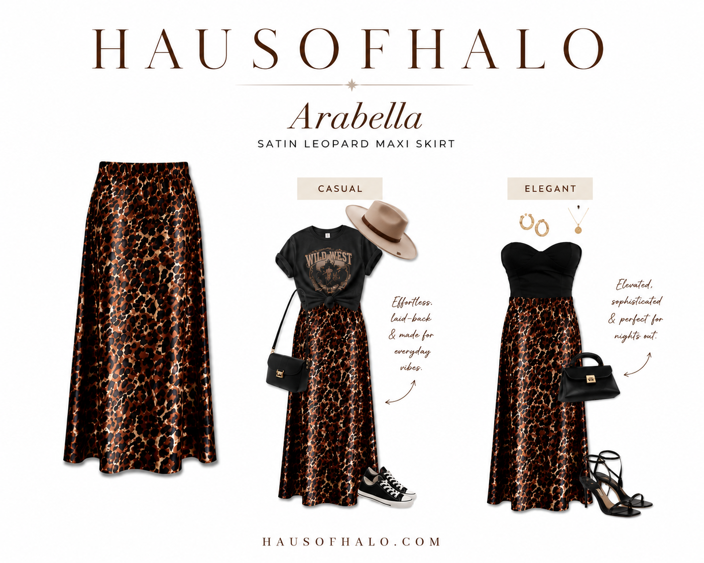 Arabella Satin skirt