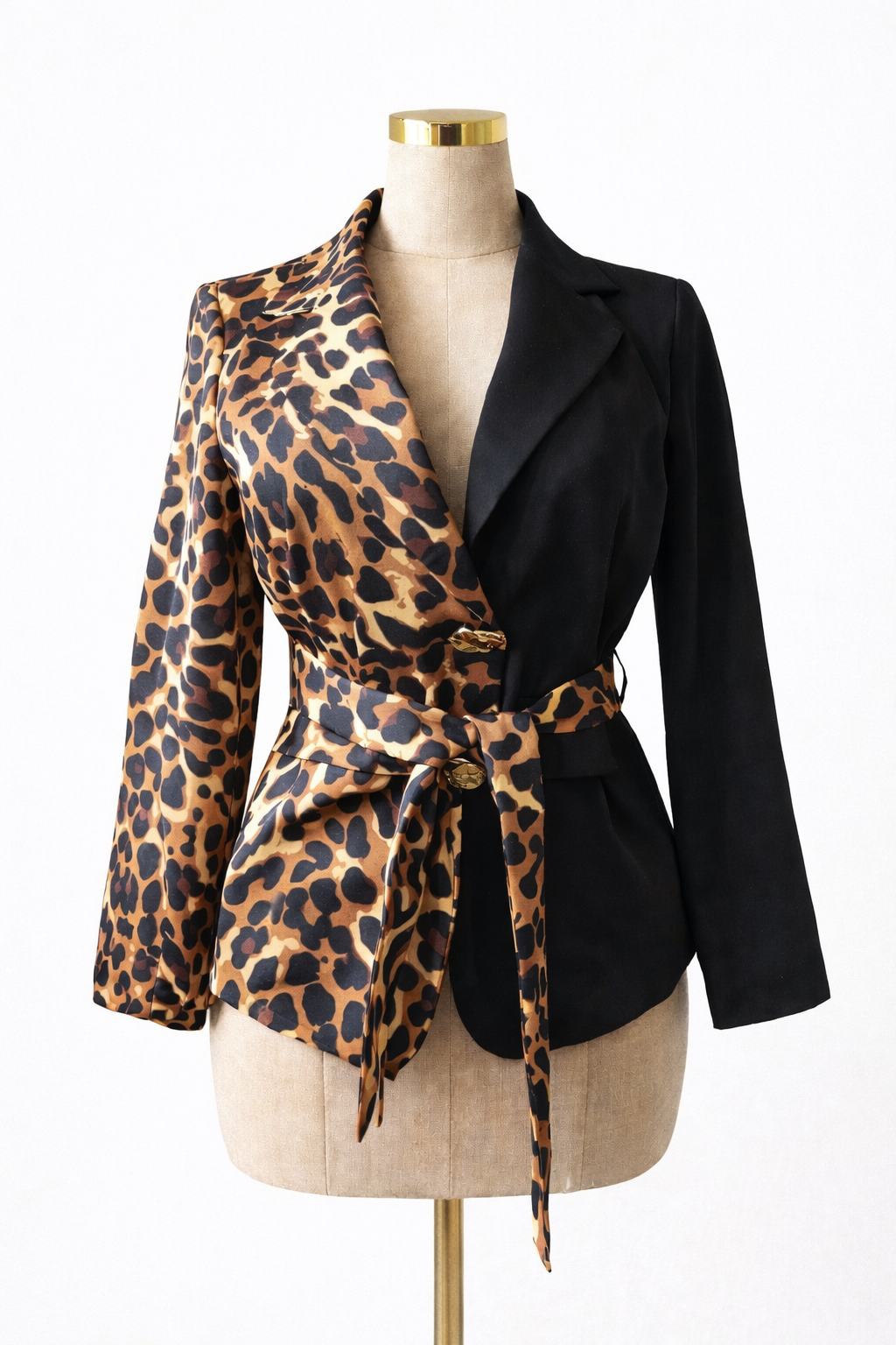 01 Leopard Wrap Blazer