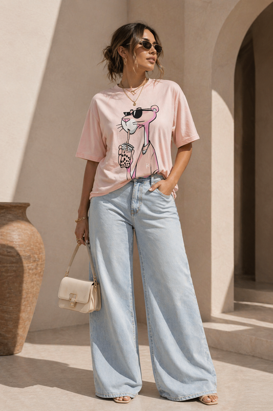 Pink Chic Panther Tee