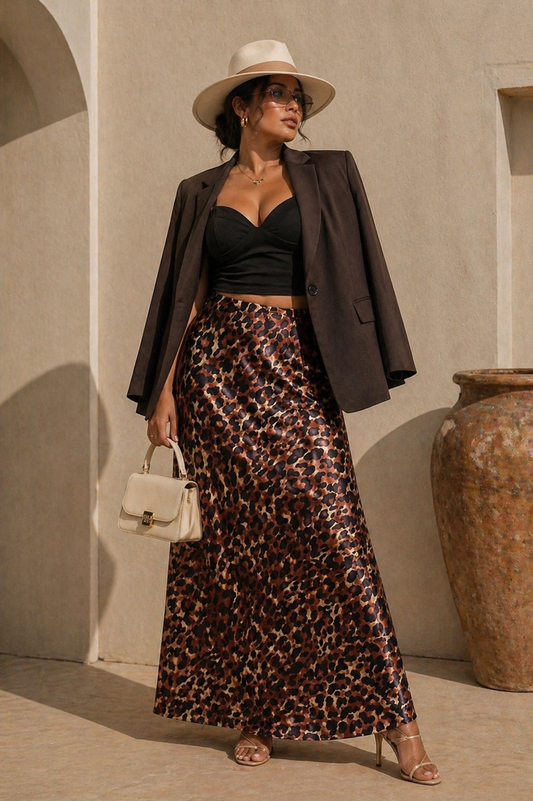 Arabella Satin skirt