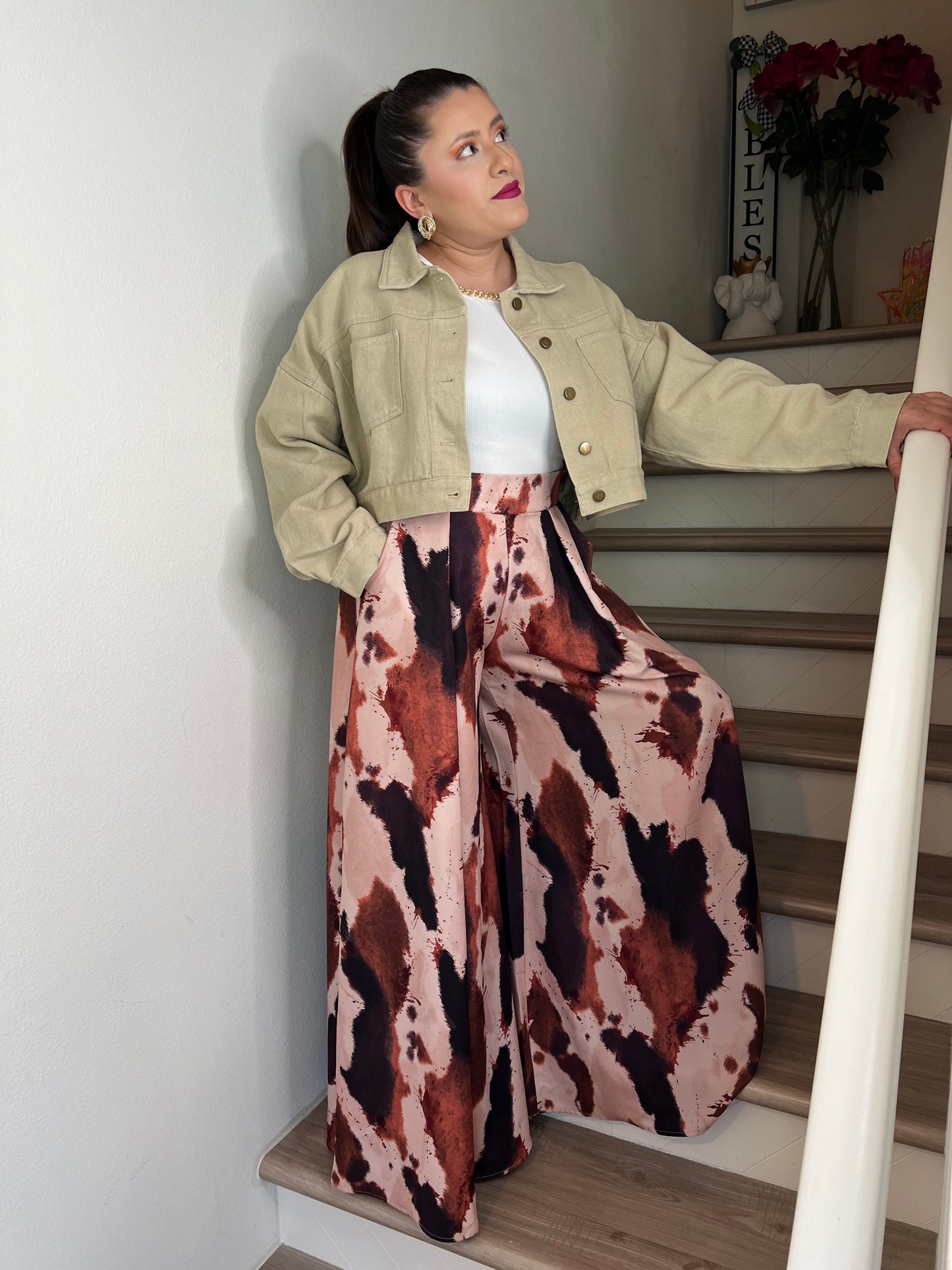 Bold Cow Elegance Palazzo