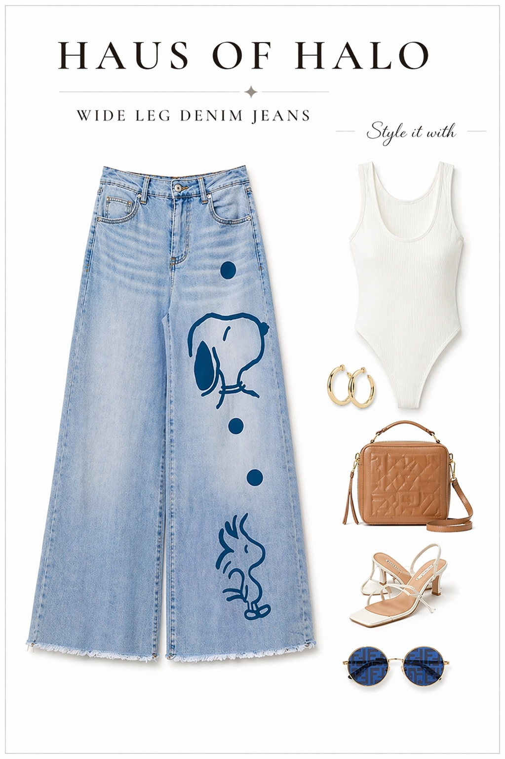 03  Cartoon Icon Wide-Leg Jeans