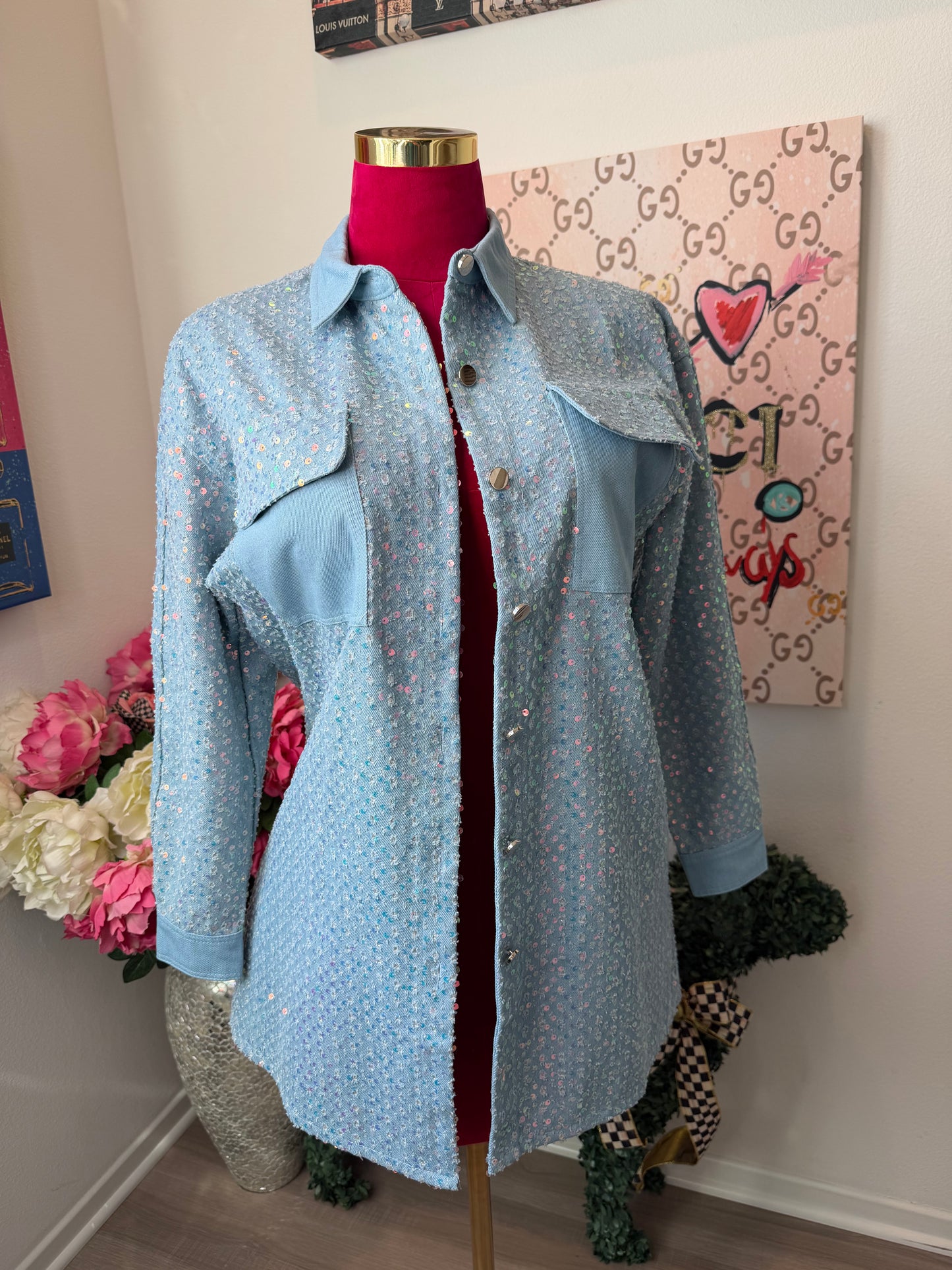 Beverly Blue Shacket