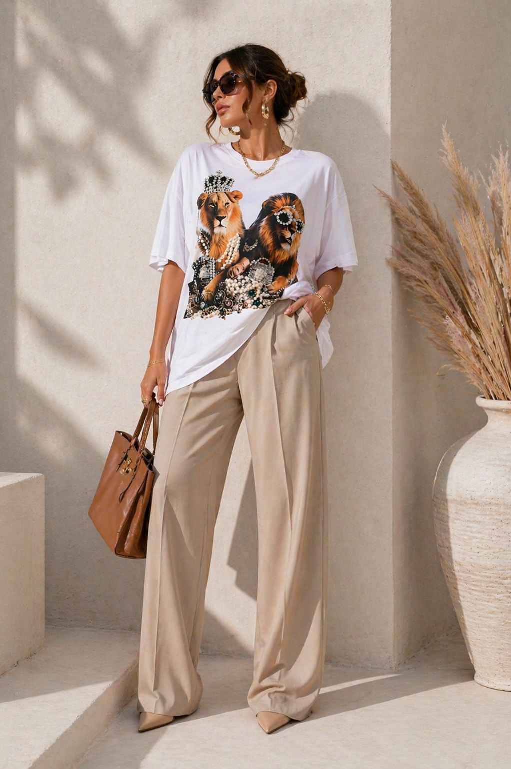 Crystal Lions Oversized